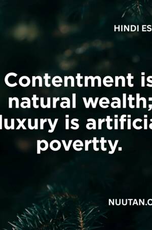 संतोष स्वाभाविक संपत्ति – UPSC Hindi Essay 2024 | Contentment & Simplicity